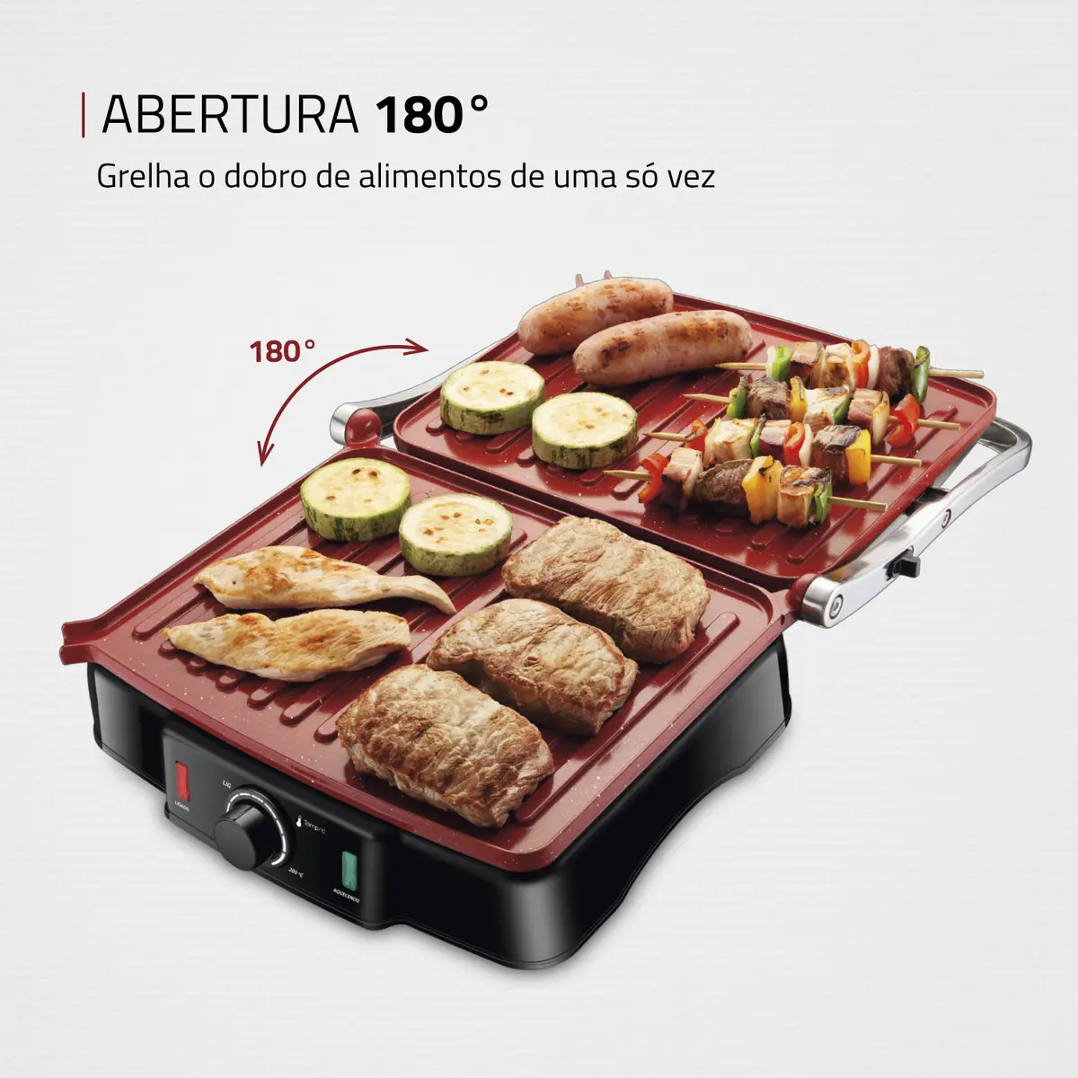 Press Grill 180° Mondial 2000W - PG-02 versao 2
